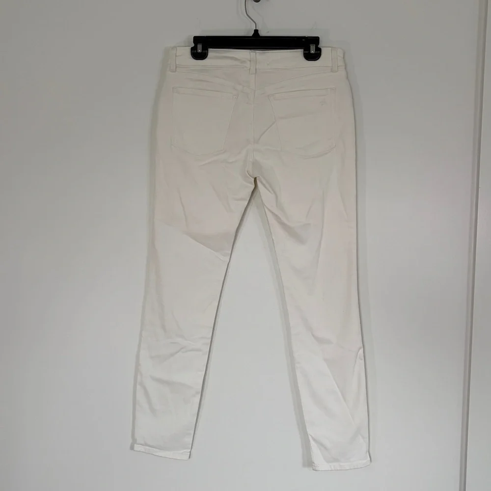 DL1969 Florence Instasculpt white skinny jeans mid rise stretch size 30